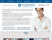 Tablet Screenshot of haworthdental.com